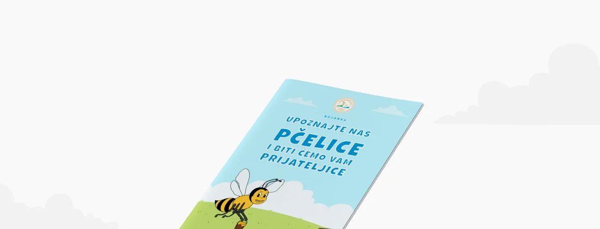 Mockup of the coloring book for Beekeeping Association Učka